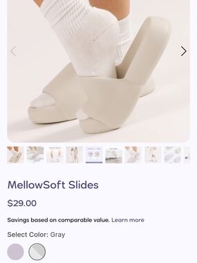 MellowSoft Slides — Gray Women’s Comfort Slide